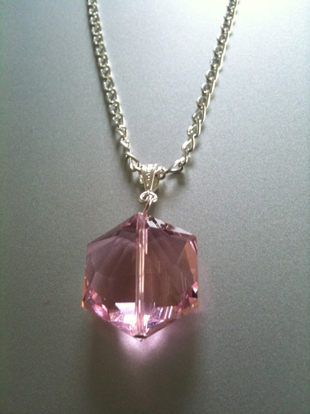 pendentif cristal andara rose bijoux
